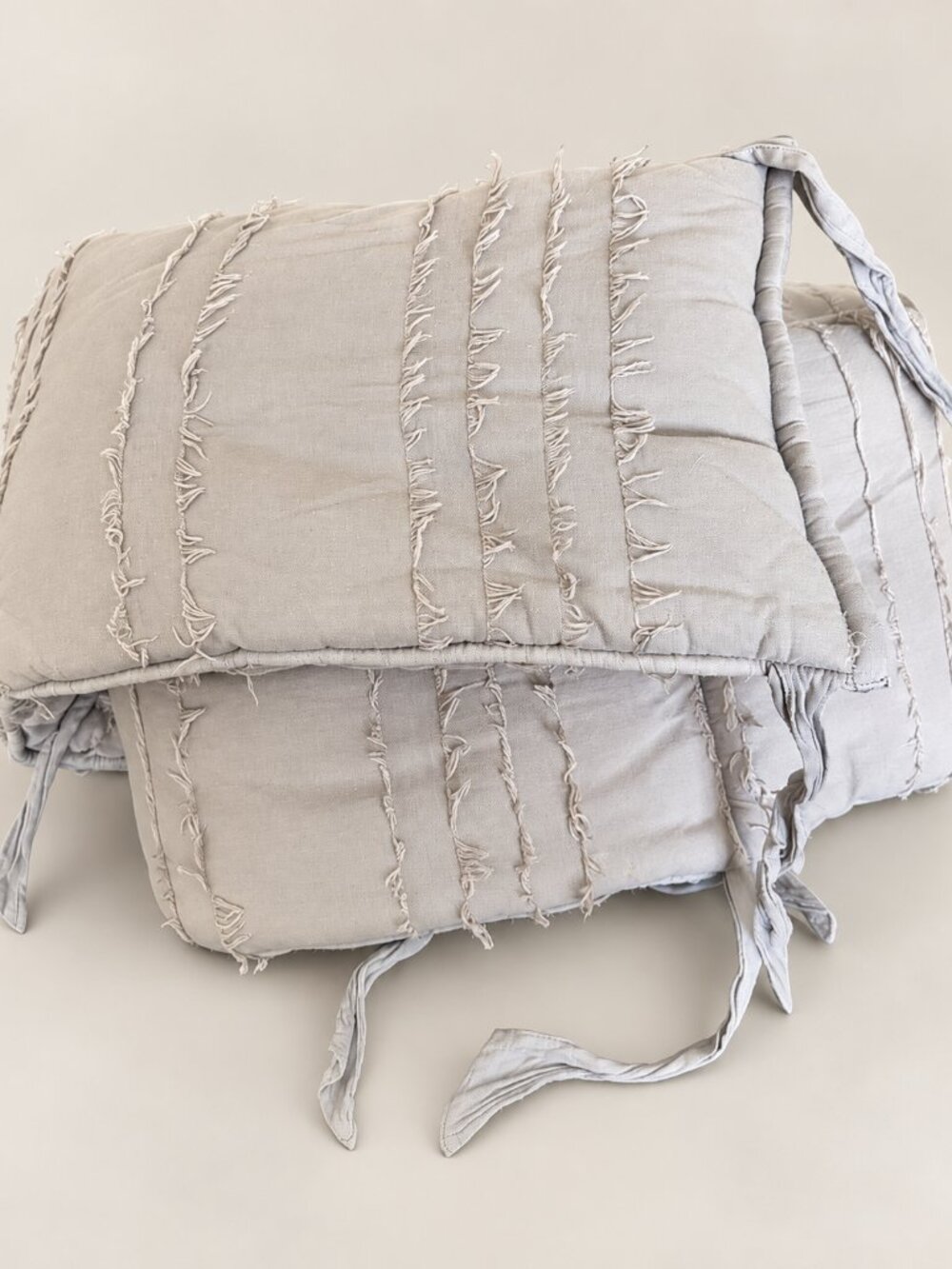 RH Baby & Child Grey Bumper, neutral nursery decor